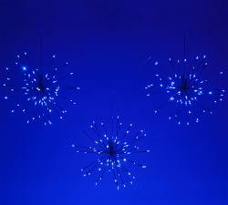 Starburst Lit LED Hanging Branches - Set of 3