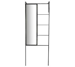 Stevie Iron Decorative Ladder with Mirror