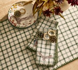 Theo Plaid Cotton Napkins - Mixed Set of 4