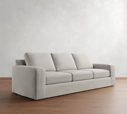 Big Sur Square Arm Slipcovered Sofa (76"-120")