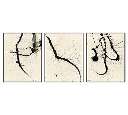 Ink Spray Framed Canvas