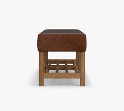 Clyde Leather Bench
