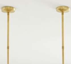 Flared Glass Linear Chandelier (48")