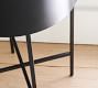 Jean Round Metal Nightstand (16")