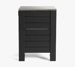 Pottery Barn Malibu Metal Outdoor Kitchen Refrigerator Cabinet