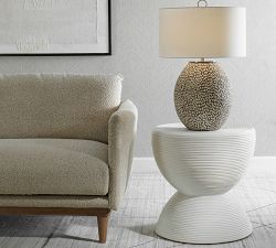 MJ Round Rattan Side Table (22")