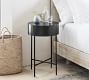Jean Round Metal Nightstand (16")