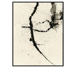 Ink Spray Framed Canvas