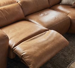 Lennox 5-Piece Leather Power Reclining Sectional