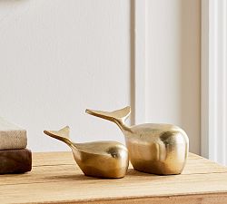 Delta &amp; Dawn Whale Objects - Set Of 2