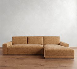 Rutherford Leather Chaise Sectional (136")