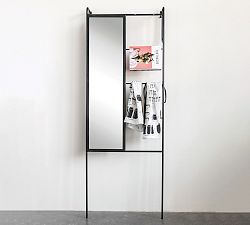 Stevie Iron Decorative Ladder with Mirror
