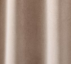 Custom Velvet Twill Blackout Curtain - Pale Lilac