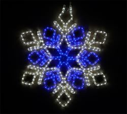 LED Lit Blue &amp; White Snowflake