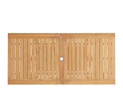 Malibu Teak Rectangular Extendable Outdoor Dining Table (75"-105")
