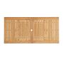 Malibu Teak Rectangular Extendable Outdoor Dining Table (75"-105")