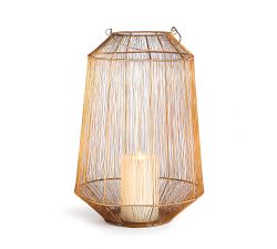 Greta Antique Brass Lantern