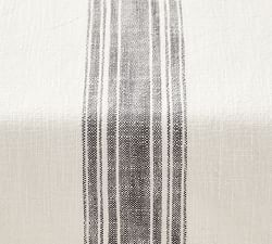 French Striped Organic Cotton Grain Sack Table Runner