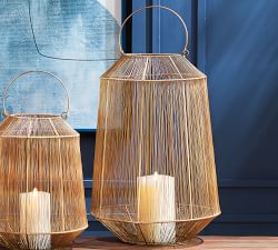 Greta Antique Brass Lantern