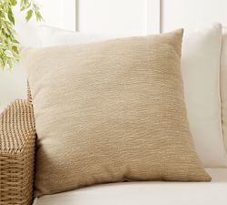 Open Box: Sunbrella® Headland Textured Solid Outdoor Pillow