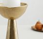 Rough Cast Brass Candle Holder