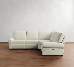 Turner Roll Arm Reversible Power Reclining Sectional (115"&ndash;128")