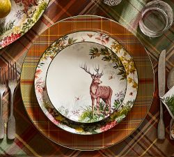 Fantastical Forest Stoneware Salad Plates - Mixed Set of 4