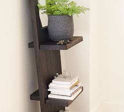 Rocklin Entryway Leaning Shelf with Mirror
