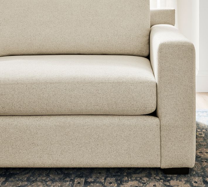 Close-up of seat cushion and upholstery texture