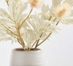 Dried Thistle Arrangement in Ceramic Vase