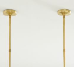 Schoolhouse Glass Linear Chandelier (43")