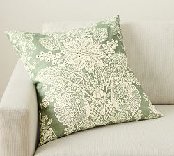 Kravet Heirloom Damask Embroidered Pillow Cover - Thumbnail 3
