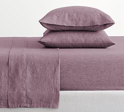 Open Box: Belgian Flax Linen Sheet Set, King - Fig