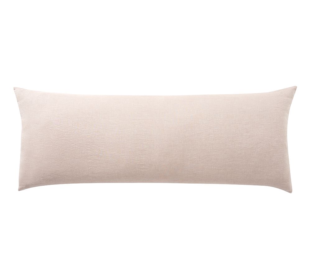 Belgian Flax Linen Oversized Lumbar Sham - Smoky Quartz