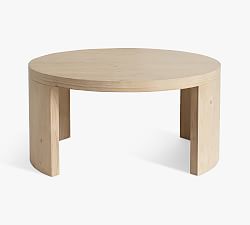 Open Box: Folsom Round Nesting Coffee Table, 39" Diam. -  Desert Pine