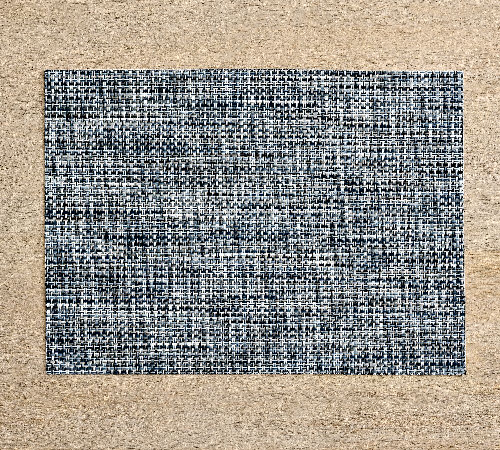 Chilewich Baketweave Vinyl Placemats - Set of 4 - Set of 4 - Denim