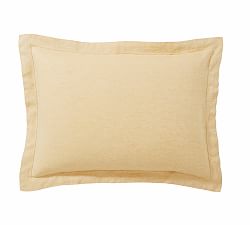 Open Box: Belgian Flax Linen Sham, Standard, Set of 2 - Daffodil