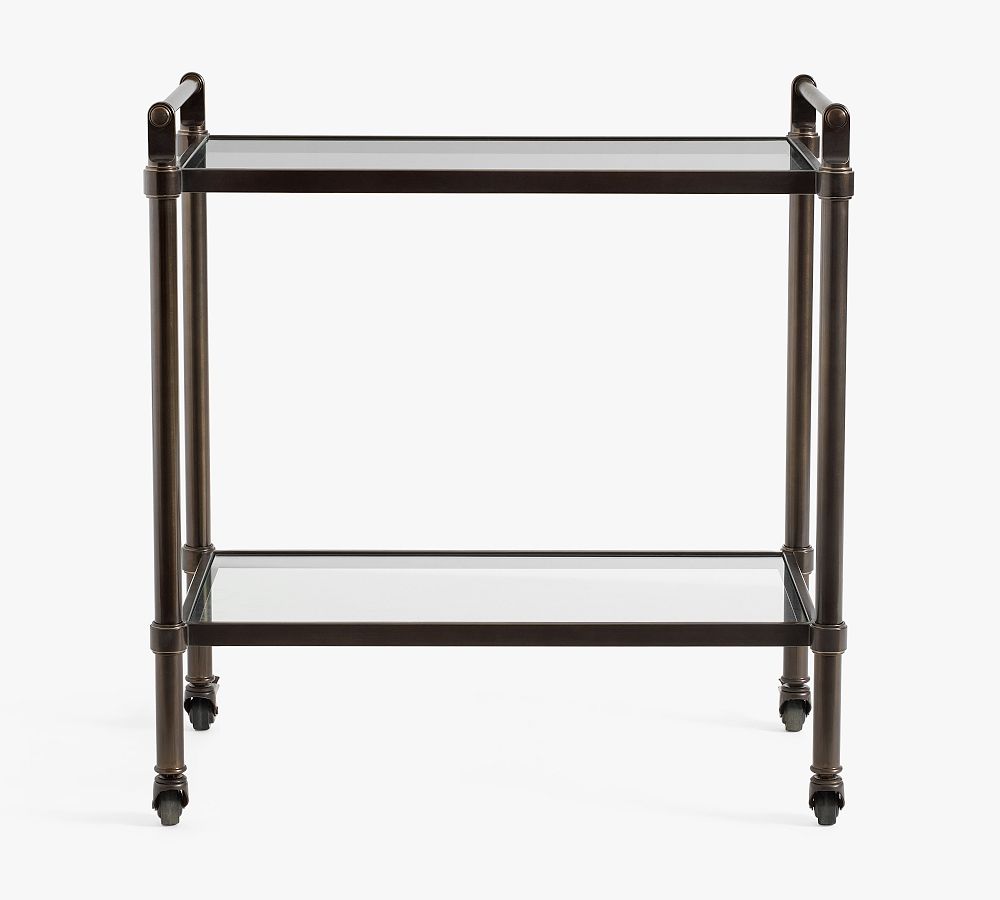 Everson Metal Bar Cart (31.5") - Bronze, 31.5"