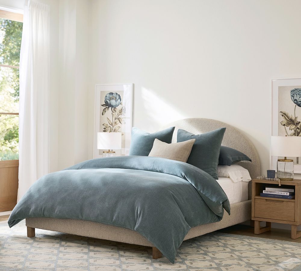 Cozy Cloud Duvet Cover - Steel Blue, King/Cal. King