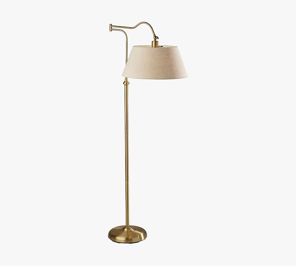 Downing Metal Floor Lamp (61") - Antique Brass