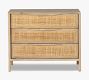 Dolores Cane 3-Drawer Nightstand (32")