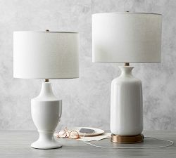 Emilie Ceramic Table Lamp (24"-26")