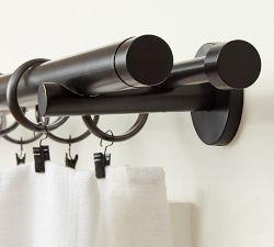 Standard Modern Hardware Double Rod with Hidden Connection Bracket