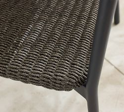 Elmore Metal &amp; Rope Outdoor Stackable Lounge Chair