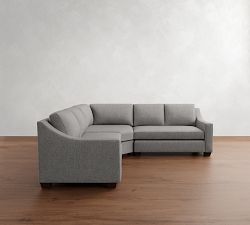 York Slope Arm 3-Piece L-Shaped Wedge Sectional (102")