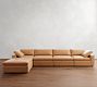 Dream Leather Modular Chaise Sectional (130"&ndash;173")