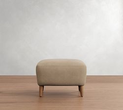 Olivia Leather Ottoman