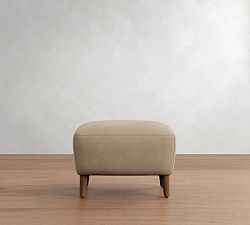 Olivia Leather Ottoman