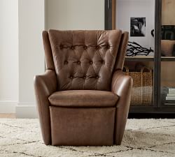 Wells Leather Power Lift Recliner