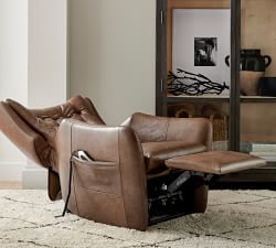 Wells Leather Power Lift Recliner